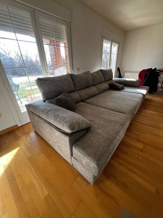 Sofá Cama Verona Gris Doble Península