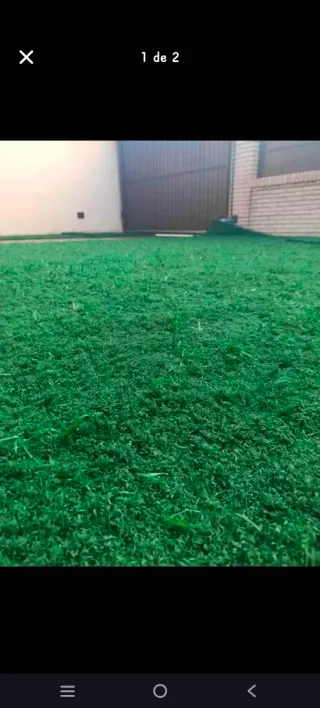 Cesped artificial reciclado