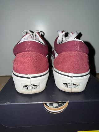 Zapatillas Vans Rojas Plataforma