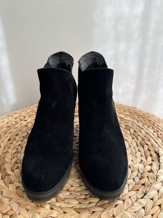 Botines Calvin Klein de ante negro talla 41 Plataforma