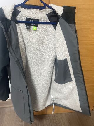 Cazadora Quiksilver niño negra y gris