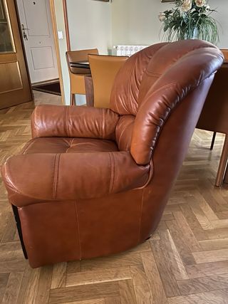 Sillón individual de piel