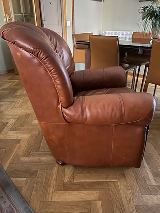 Sillón individual de piel