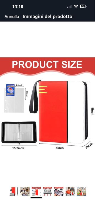 Raccoglitore carte Pokemon