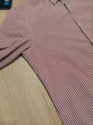 Camisa Zara Man Rayas Rojas y Blancas