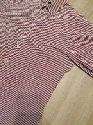 Camisa Zara Man Rayas Rojas y Blancas