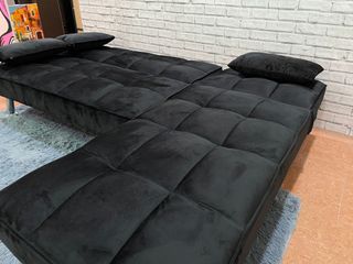 Sofá Cama Chaise Longue Gris