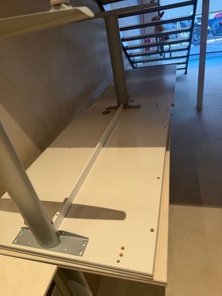 Mesa oficina 180x80 robustas metal+melamina