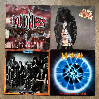 Lote Vinilos Rock: Loudness, Alice Cooper, Accept,