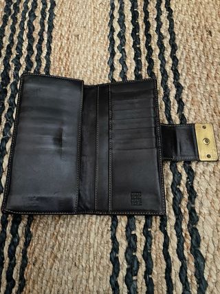 Cartera Carolina Herrera Marrón y Dorada