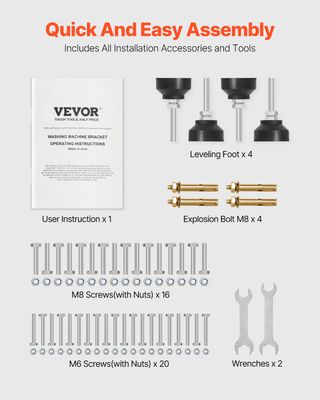 Supporto Base per Lavatrice Piedistallo Lavatrice
