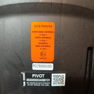 Silla coche Isofix 360º universal