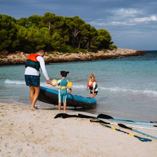 Canoa Kayak Hinchable Tribord 100+ Azul 2/3 Plazas