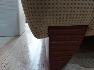 Sofá beige tejido chenilla casi nuevo
