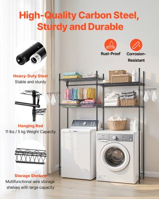 Ripiano Portaoggetti Sopra Lavatrice Asciugatrice