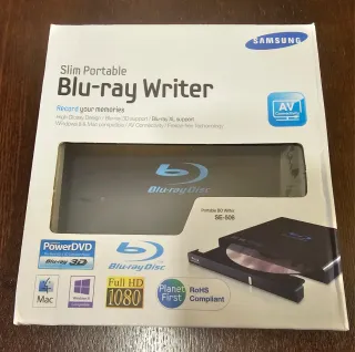 Modelo Samsung SE-506 BB + 7 discos grabables bd-r