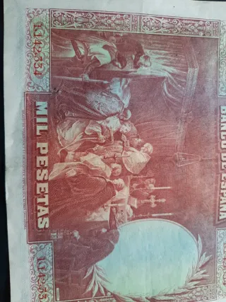 BILLETE DE 1000 PESETAS DE 1928