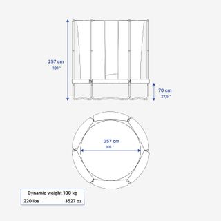 Cama Elástica 300 Red Seguridad Montaje Sin Herramientas