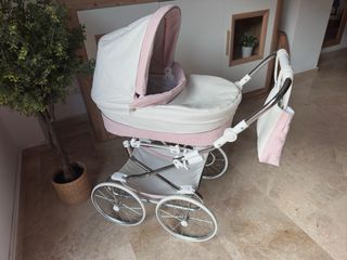 Cochecito Bebé Reborn Bitax Elita Rosa como nuevo