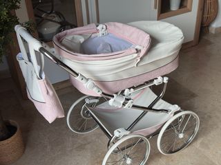 Cochecito Bebé Reborn Bitax Elita Rosa como nuevo