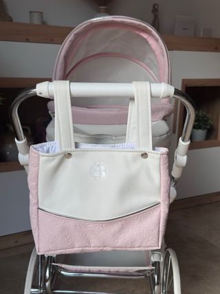 Cochecito Bebé Reborn Bitax Elita Rosa como nuevo