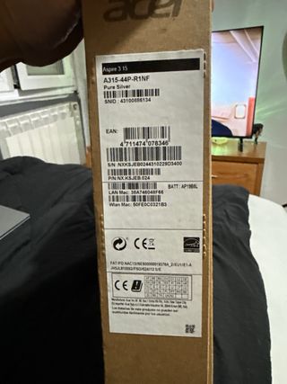 Portátil Acer Gris Plata