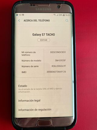 Samsung Galaxy S7 Edge Dorado/Plateado