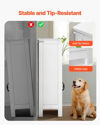 Mobiletto da Bagno Autoportante 4 Ripiani 2 Ante