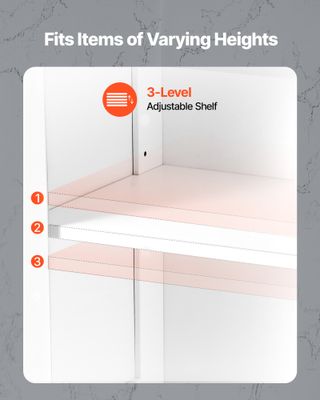 Mobiletto da Bagno Autoportante 4 Ripiani 2 Ante