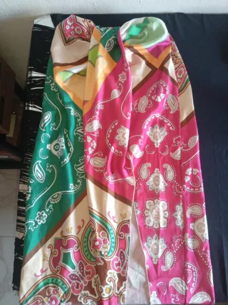 Vestido largo estampado