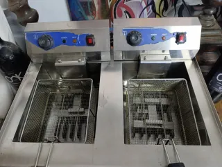 Freidora industrial doble