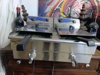 Freidora industrial doble