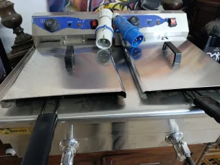 Freidora industrial doble