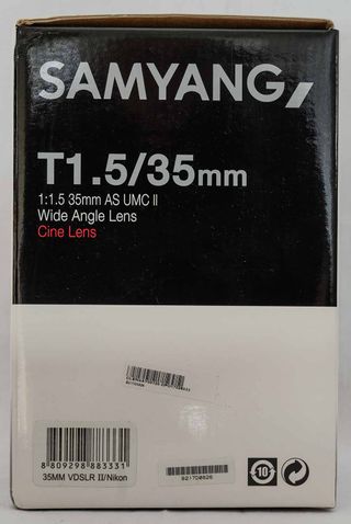 Objetivo Samyang 35mm T1.5 VDSLR