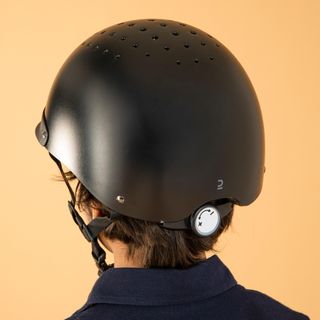 Casco Equitación 100 Adulto/Niños Negro
