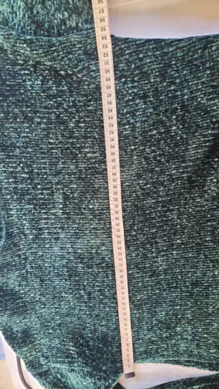 Jersey verde suave terciopelo mujer