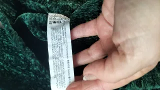 Jersey verde suave terciopelo mujer