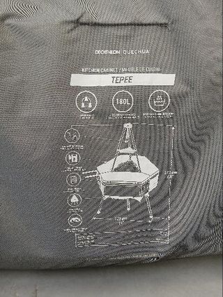 Mueble de cocina multiuso para camping