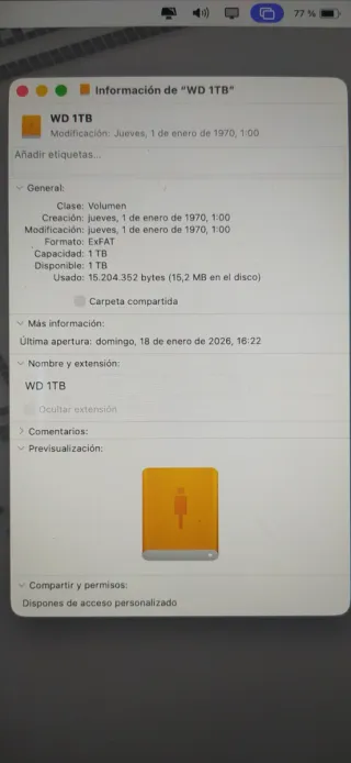 Disco Duro Externo WD Elements 1TB