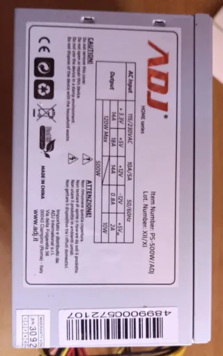 Set Alimentatori per PC Fisso