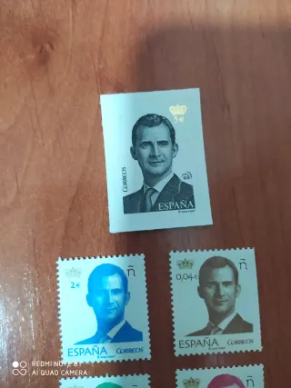 6 Sellos España rey Felipe VI-2015