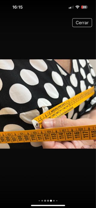 Traje de flamenca lunares blanco y negro