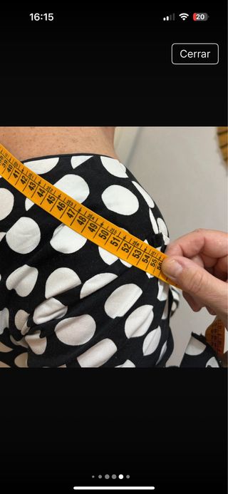 Traje de flamenca lunares blanco y negro