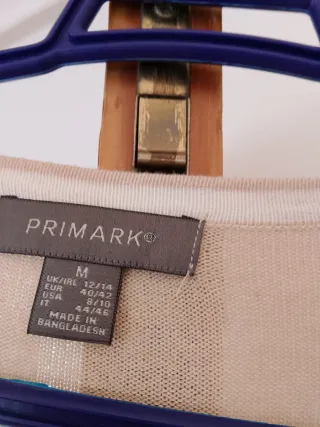 Chaqueta de punto Primark beige talla M