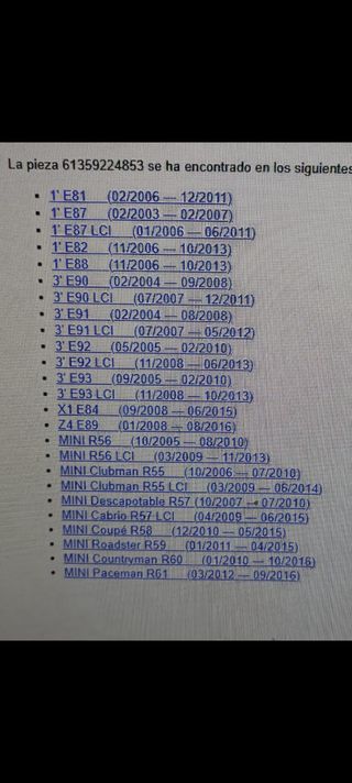 Sensor Luz y Lluvia BMW 61359224853