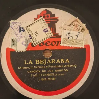 Lote 6 discos pizarra gramófono Zarzuela Variada