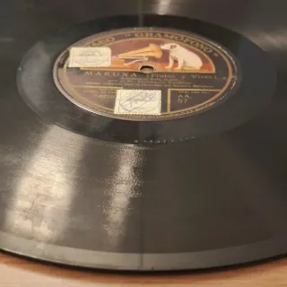 Lote 6 discos pizarra gramófono Zarzuela Variada