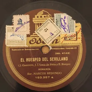 Lote 6 discos pizarra gramófono Zarzuela Variada