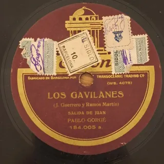 Lote 6 discos pizarra gramófono Zarzuela Variada