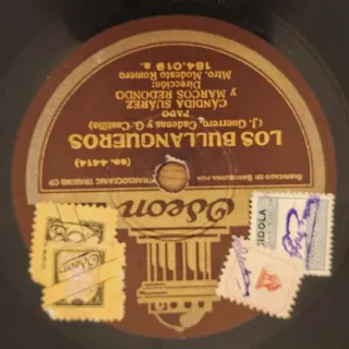 Lote 6 discos pizarra gramófono Zarzuela Variada